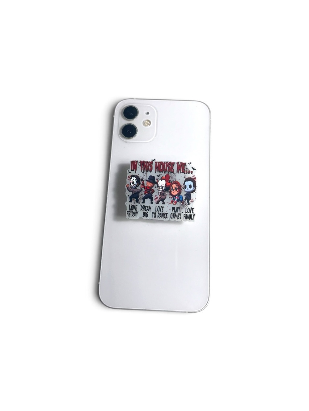 Horror Characters Glow in Dark Phone Grip